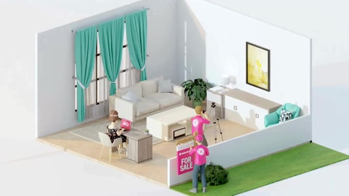 create quality and customized 3d isometric animated explainer video