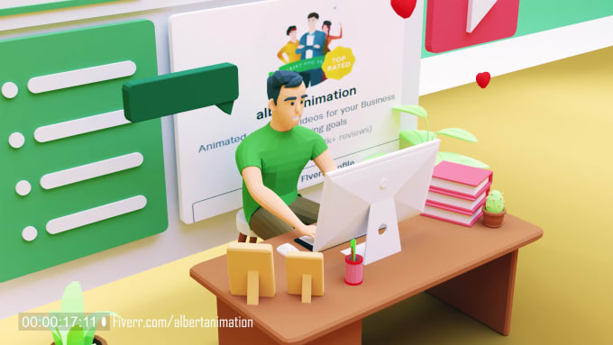 Create custom 3d animation for animated explainer video by Albertanimation  | Fiverr
