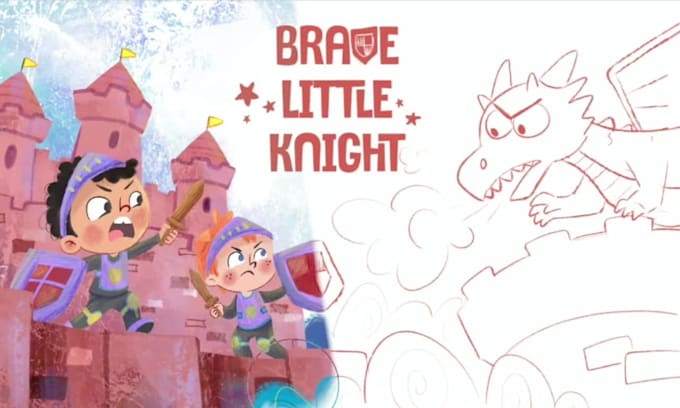create whimsical children picture book illustration and cover for KDP