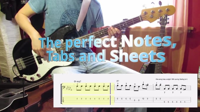 Video Game Bass Tabs - Mixing A Band
