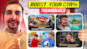 design a professional youtube thumbnail that boosts views