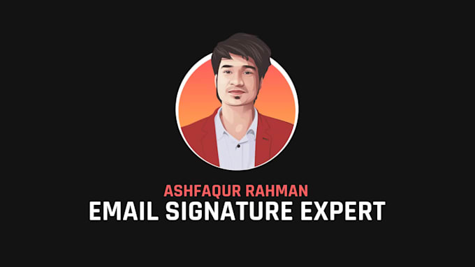 develop editable html email signature for gmail outlook or any