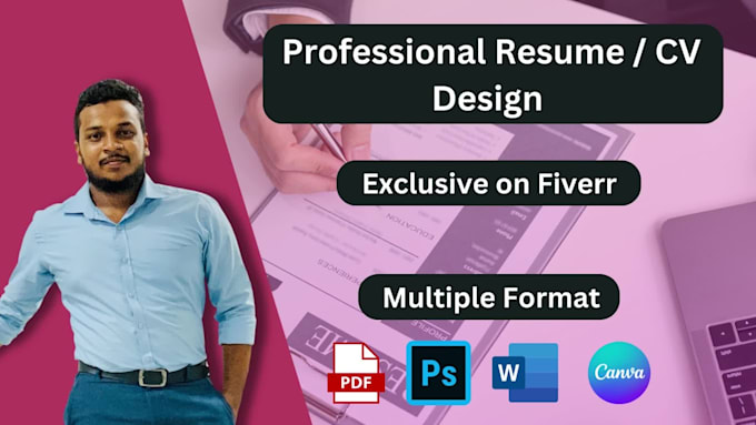 do professional and attractive resume or CV design