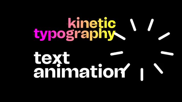 create professional motion graphics, kinetic typography titles animated video