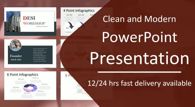 Design professional powerpoint presentation by Ahir_01 | Fiverr