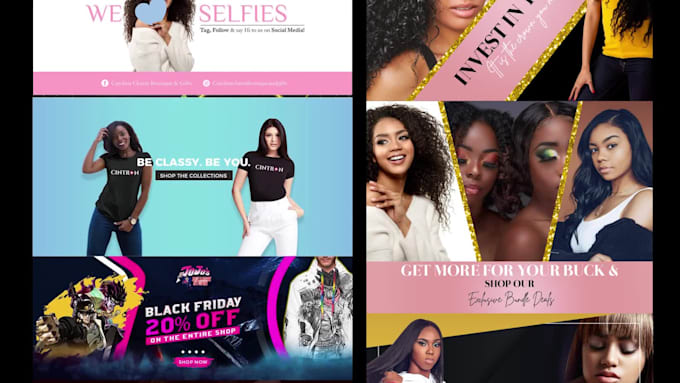 do fashion shopify banner, web banner, online store banner