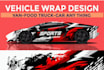 do branding vehicle wrap design, car wrap, jeep, truck, van wrap
