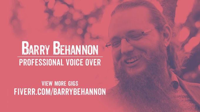 create a raspy announcer style voice over