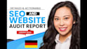 create an actionable in depth SEO audit report with video feedback
