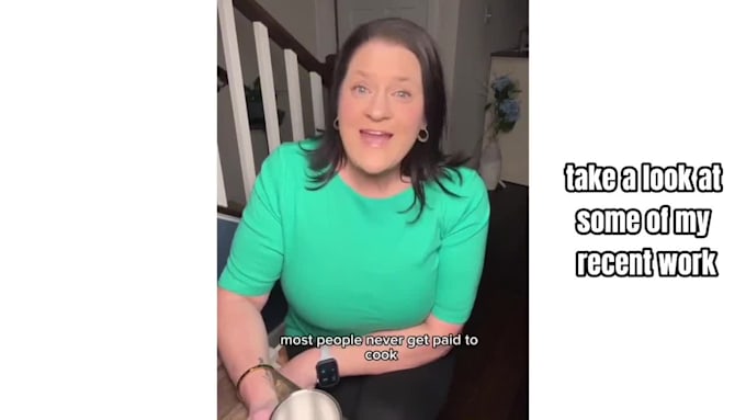 be your mature ugc spokesperson for facebook, instagram, tiktok