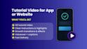 create step by step app or website tutorial video with voiceover