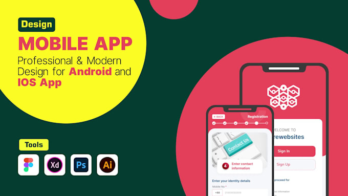 Create interactive mobile app ui design for ios and android by ...