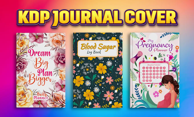 design custom digital planner notebook kdp journal for amazon kdp low content
