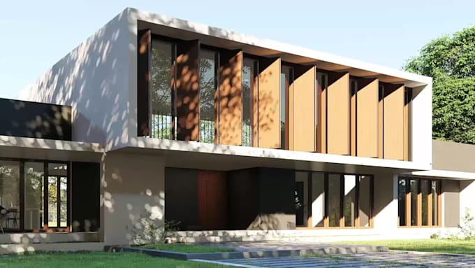 do interior, exterior designing, 3d modelling and rendering
