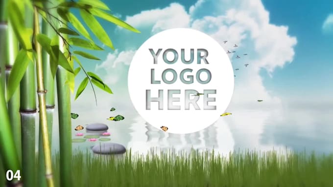 create 5 intros logo animation 4k