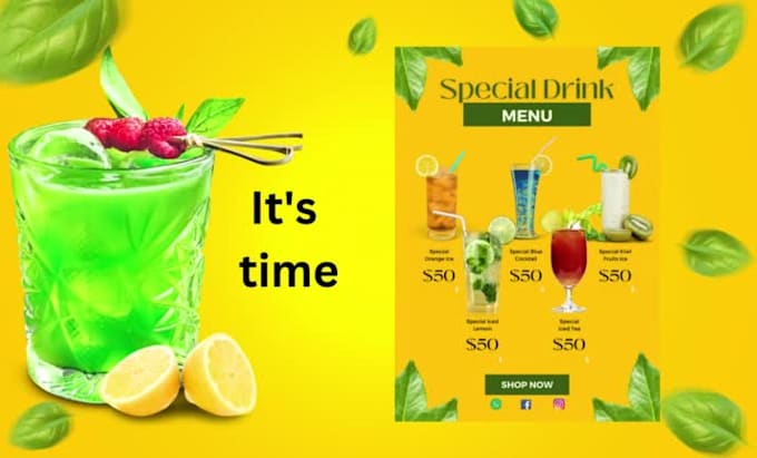 design food menu, restaurant menu, drink menu