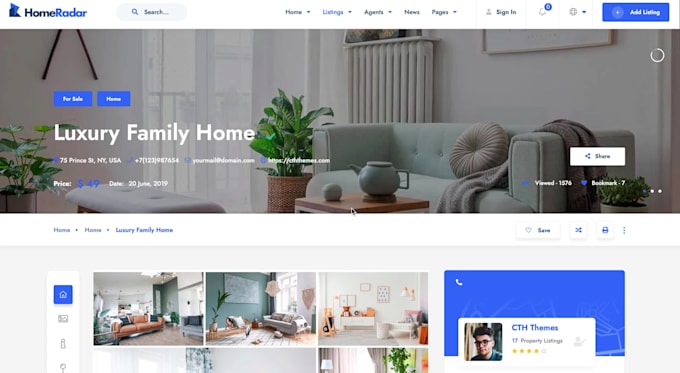 build real estate website