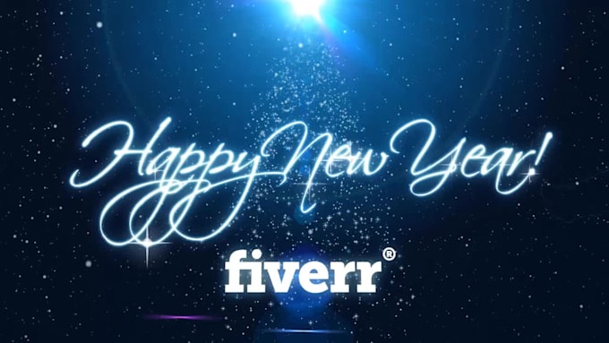 create your happy new year, happy holidays, christmas greetings video