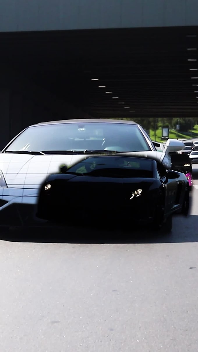 professional car video editing with creative effects
