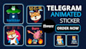 create custom animated telegram stickers and emoji