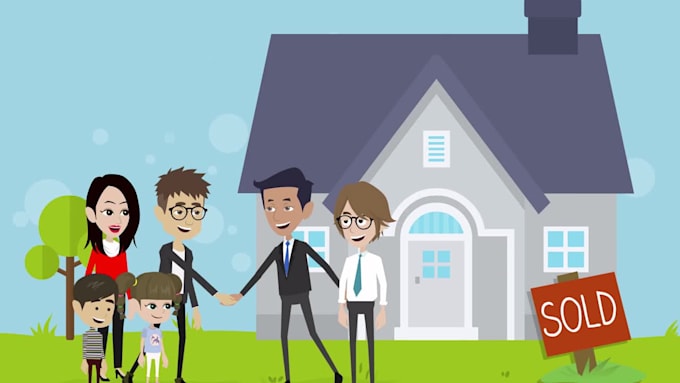 create 2d animated explainer video in 24h