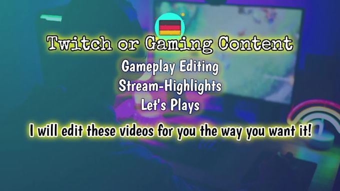 edit twich or gaming video for yt highlights and lets plays