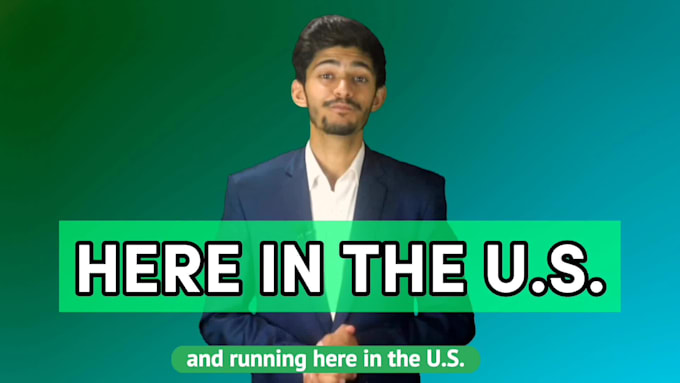 create a green screen spokesperson video as an actor, video actor