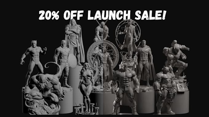 sculpt custom 3d model files for printing