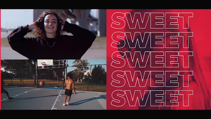 do youtube intro or outro, stomp typography, trailer videos