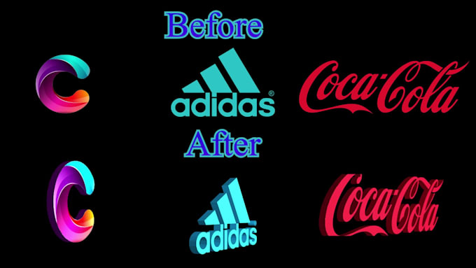create 3d spinning logo animation in loop and gif format