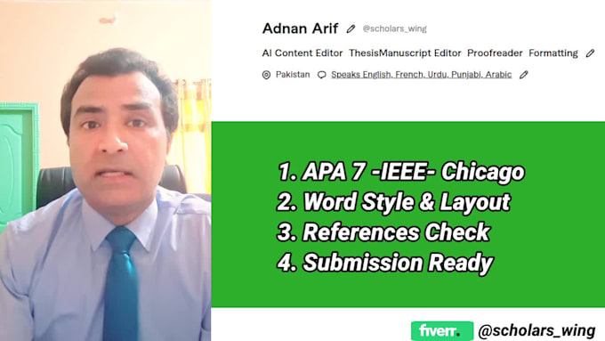 professionally format your dissertation thesis or research paper in apa7 or else