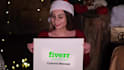 write a christmas custom message with a pretty woman