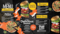 design digital restaurant food menu animations