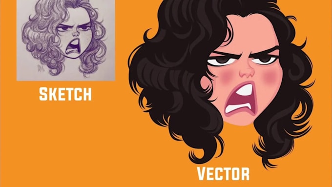 turn your hand drawing, sketch to awesome vector or digital art and redraw logo