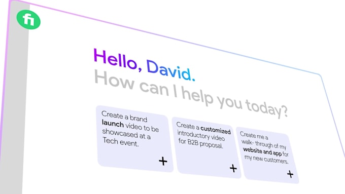 produce customised product explainer video with UI