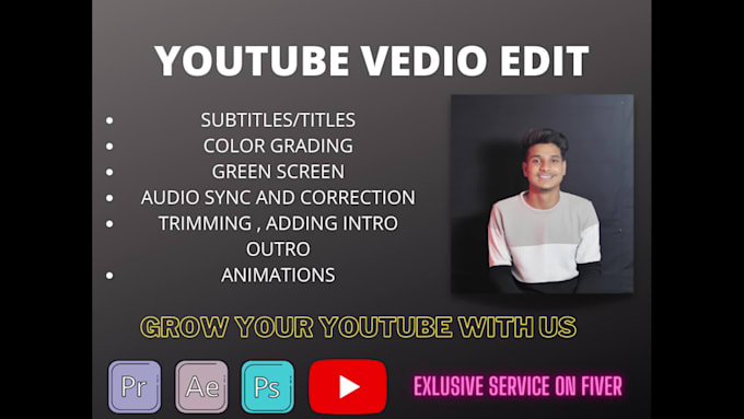 professionally edit youtube vedios