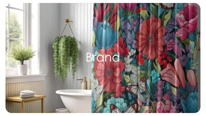 design shower curtains, pillows and any clothing item