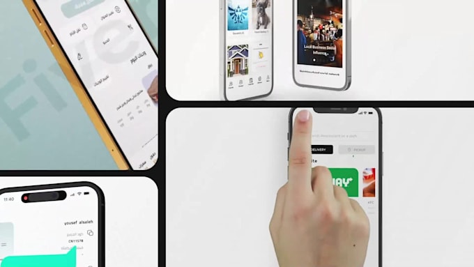 modern 3d mobile app promo and explainer video in after effects