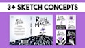 sketch book cover concepts