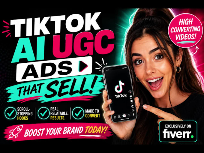 create ai ugc tiktok video ads and high converting tiktok video ads