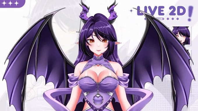 design and rig custom live2d vtuber model 3d vtuber live 2d vtuber rigging model