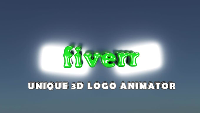 create unique 3d logo animation