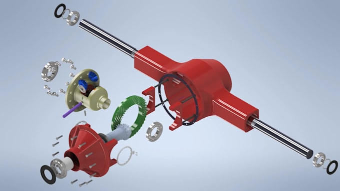 create a professional 3d cad models for you