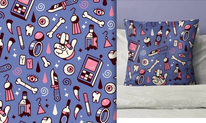 design seamless  pattern for textile rugs wallpaper and print