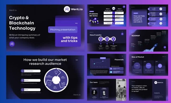 design canva powerpoint presentation slides pitch deck
