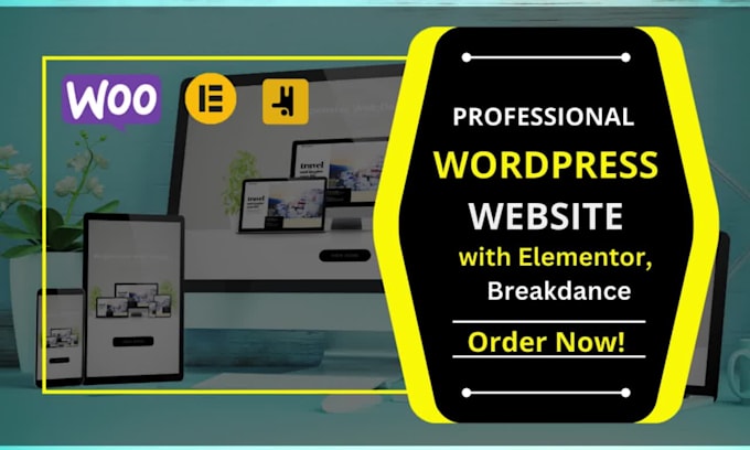 design, edit, fix responsive wordpress design with elementor, divi, breakdance