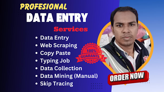 do manual data collection, data scraping, b2b leads generation and data mining
