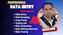 do manual data collection, data scraping, b2b leads generation and data mining