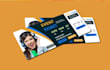 design event ticket, raffle ticket, ticket, postcard in 4hrs