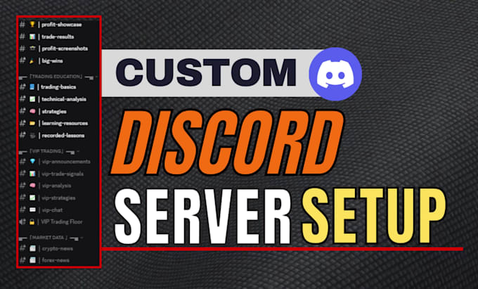 setup a professional custom discord server for fivem, crypto, gaming or nft